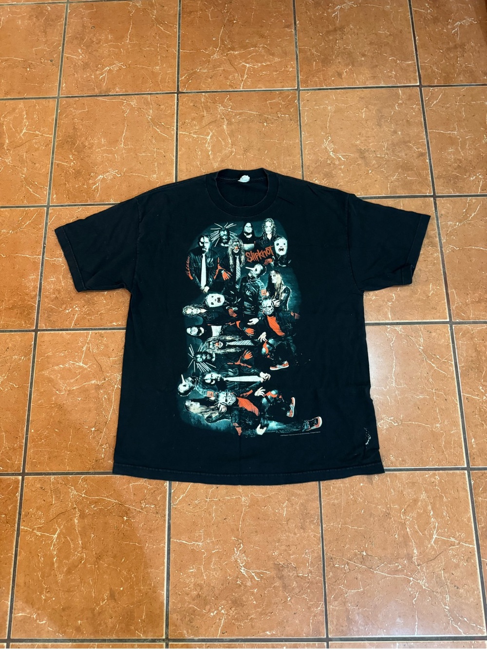 Vintage Slipknot Band Tee Y2K Metal Graphic T-Shirt Black